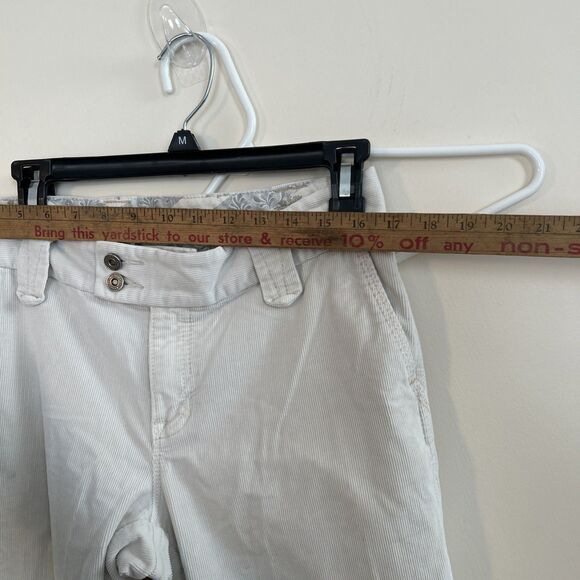 Gap Original Long & Lean Y2K Bootcut flare Corduroy Pants off white chic size 10 - Picture 5 of 9
